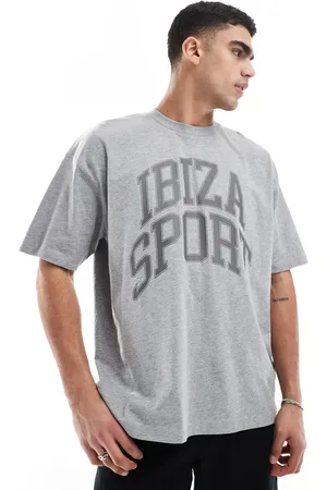 ASOS Oversized t-shirt with sports graphics in marl