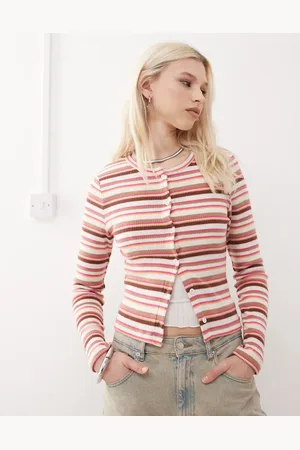 Reclaimed Stripe cardigan in