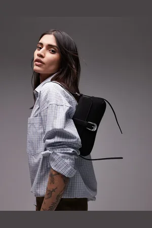Topshop Sophia western buckle shoulder bag in