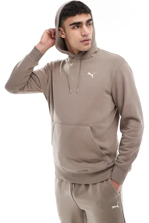 PUMA Wardrobe ess hoodie in totally taupe