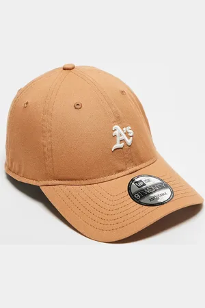 New Era Mini Oaklands Athletics 9twenty unstructured distressed cap in pale