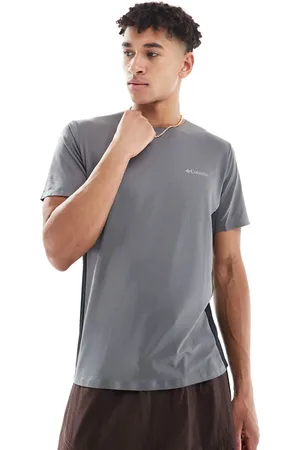 Columbia Three Pitch short sleeve crewneck t-shirt in and black