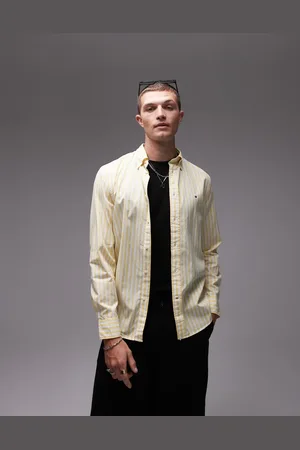Tommy Hilfiger Flex regular fit stripe shirt in Multi