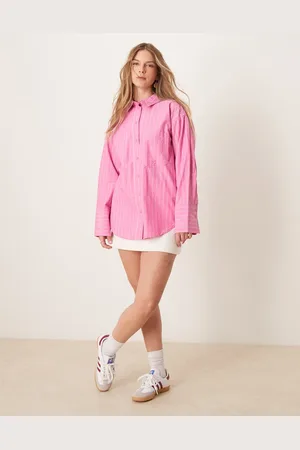 Gina Tricot Oversized oxford shirt in stripes