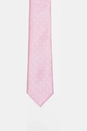 French Connection French Connection polka dot tie in and white