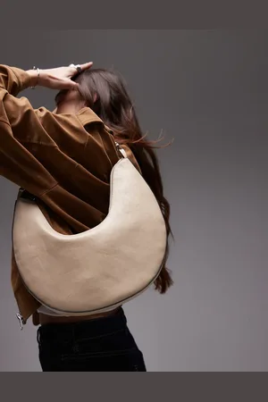 Topshop Sydney scoop shoulder bag in off