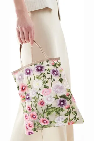 ASOS Embroidered tote bag in