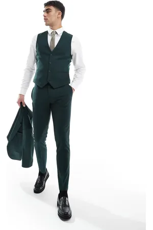 ASOS Skinny suit waistcoat in dark