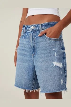 Cotton On Relaxed denim short in haze rip