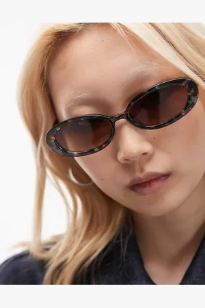 Topshop Kos oval sunglasses in