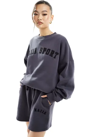Kaiia Logo sweatshirt co-ord in dark