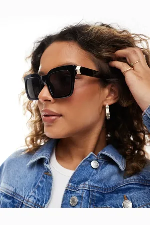 Pieces® Rectangle frame sunglasses in