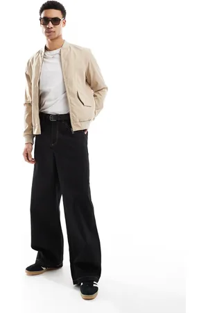 Brave Soul Bomber jacket with front pockets in beige