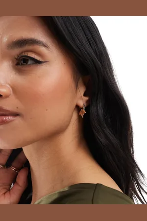 ASOS Earrings in star design in tone