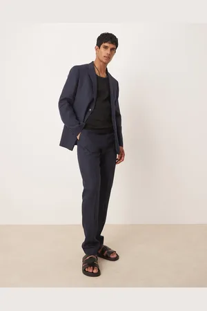 MANGO Flax linen tailored trouser co-ord in