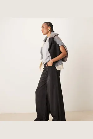 ASOS ASOS DESIGN Tall soft wide leg jean in washed