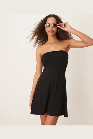 ASOS Mini bandeau dress with flare hem in