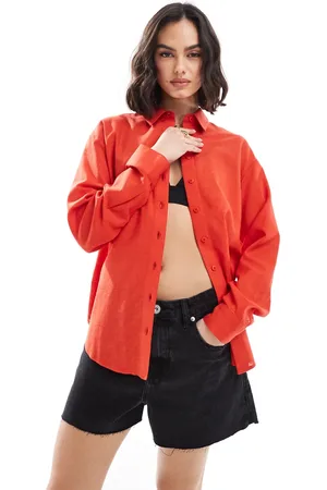 ASOS Linen blend shirt in
