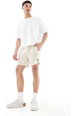 Lyle & Scott Mid bottoms tape shorts in w827 viaduct