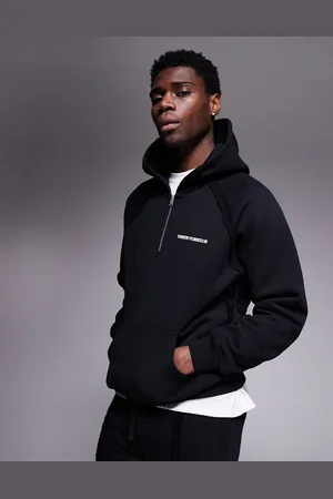 The Couture Club Co-ord raw seam logo hoodie in