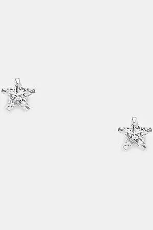 Kingsley Ryan Cubic zirconia star stud earrings in sterling