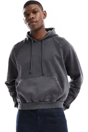 ASOS Cropped hoodie in washed