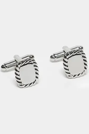 ASOS Rectangle cufflinks in tone
