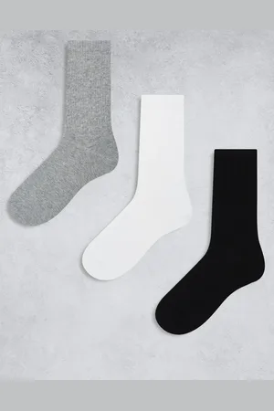 Weekday Sports socks 3-pack in grey black &