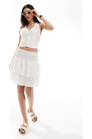 Esmée Esmee Exclusive ruffle mini skirt co-ord with shirred waist in