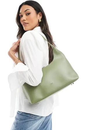 PASQ Structured shoulder bag in matcha