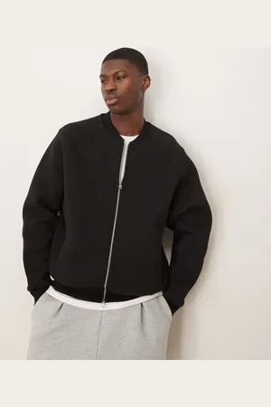 ASOS Oversized heavyweight scuba bomber jacket in