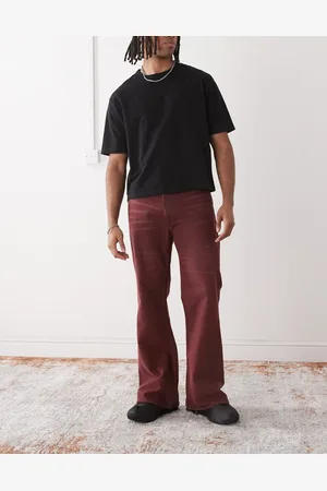 Cheap Monday X Landon Barker Boo Bootleg jeans in burgundy wash