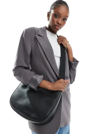 Baggu Medium leather crescent bag in