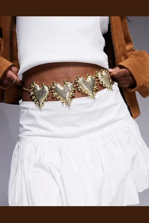 South Beach Hammered heart belt in