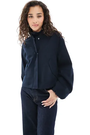 ASOS Tailored bomber jacket in navy