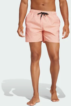 adidas Adidas Training stripey classics swim shorts short length in