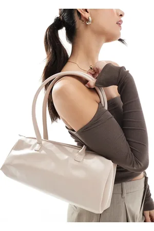Glamorous Slouchy long shoulder bag in off