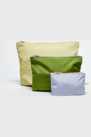 Baggu Go pouch set in colourblock pastels