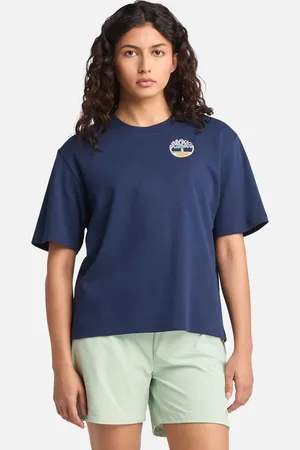 Timberland Timberfresh back and front graphic short in peacoat