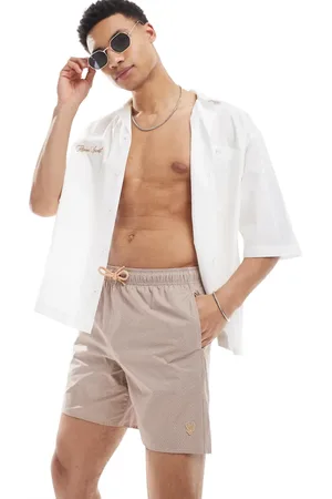 Brave Soul Textured swim shorts in
