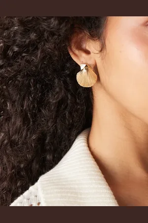 Accessorize Statement shell drop earrings in