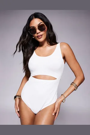 Ivory Rose Lingerie Fuller Bust Scrunch Balconette cut out swimsuit in