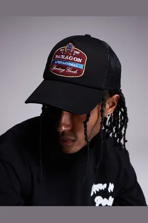 ASOS Paragon badged trucker cap in