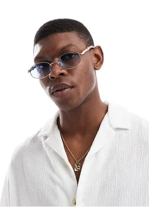 Bershka Gold frame tinted sunglasses in
