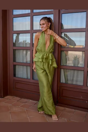 South Beach X Misha Grimes loose fit beach trouser co-ord in