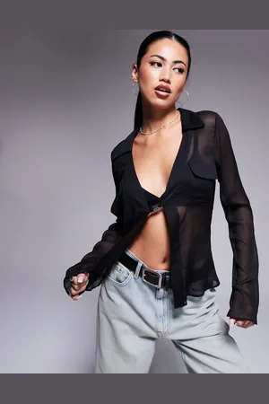 HUGO BOSS Eleazara sheer blouse in