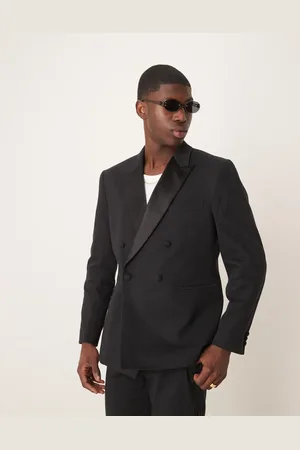 ASOS Slim tuxedo suit jacket in texture