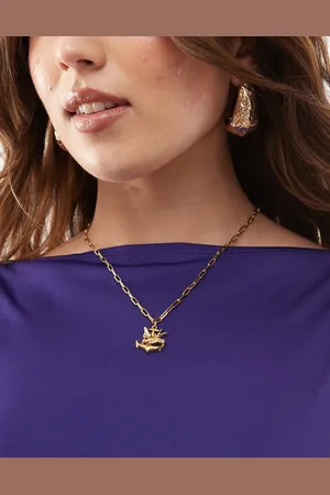 ED HARDY Swallow and anchor chunky chain necklace