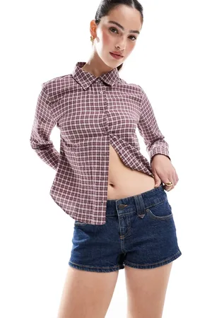 Cotton On Micro low denim short in dark blue