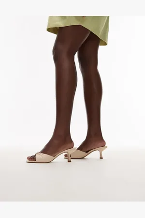 MANGO Jacquard kitten heels in